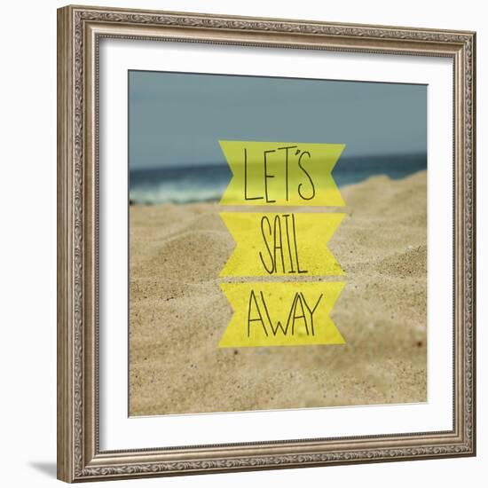 Let's Sail Away-Leah Flores-Framed Giclee Print