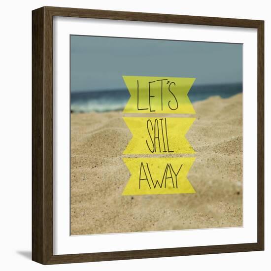Let's Sail Away-Leah Flores-Framed Giclee Print