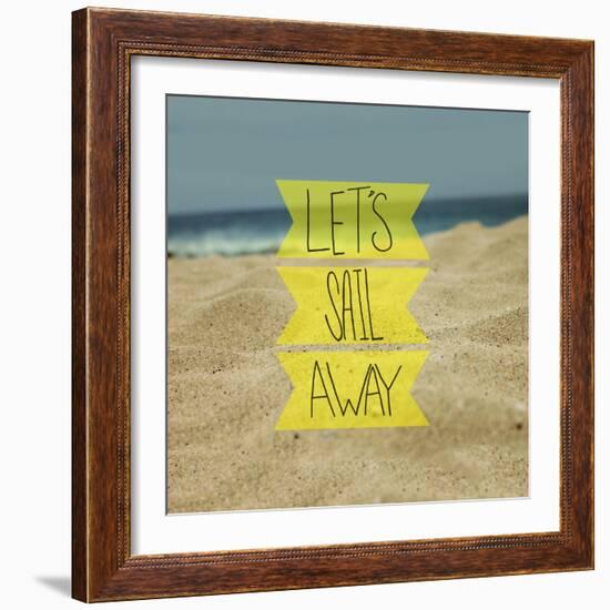 Let's Sail Away-Leah Flores-Framed Giclee Print