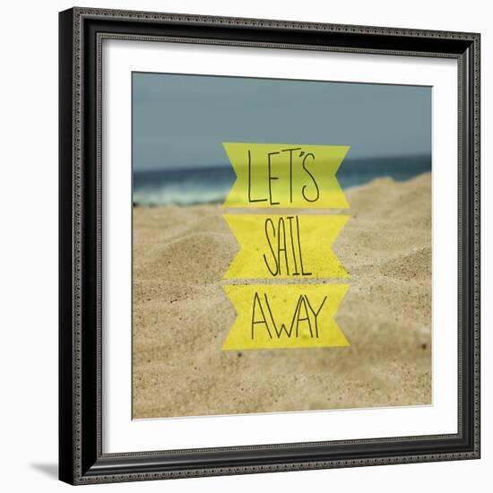 Let's Sail Away-Leah Flores-Framed Giclee Print