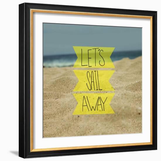 Let's Sail Away-Leah Flores-Framed Giclee Print