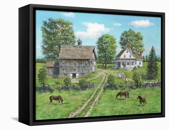 Let's See The Horses-Bob Fair-Framed Premier Image Canvas