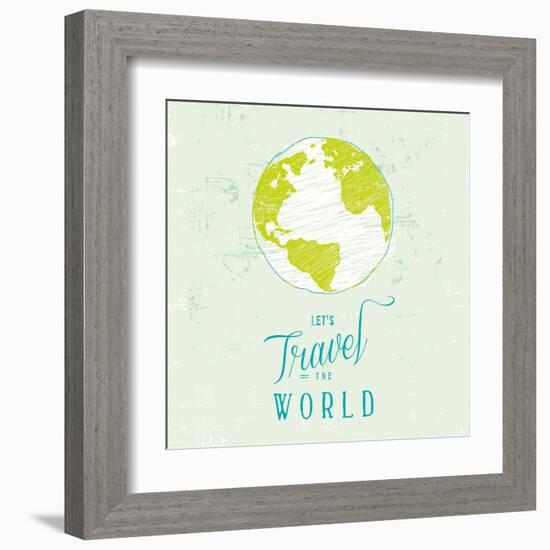 Let's Travel 1-Z Studio-Framed Art Print