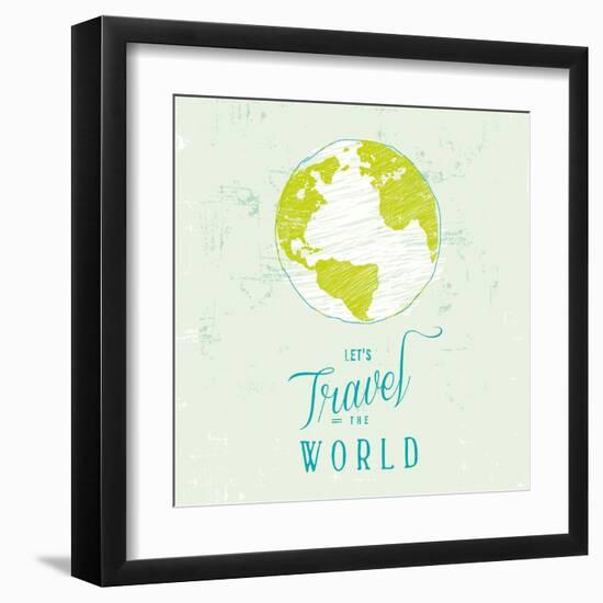 Let's Travel 1-Z Studio-Framed Art Print