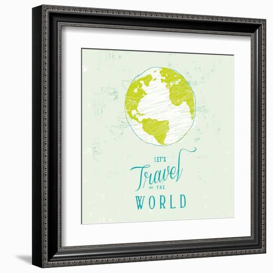 Let's Travel 1-Z Studio-Framed Art Print