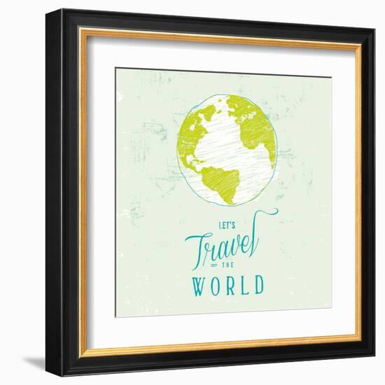 Let's Travel 1-Z Studio-Framed Art Print