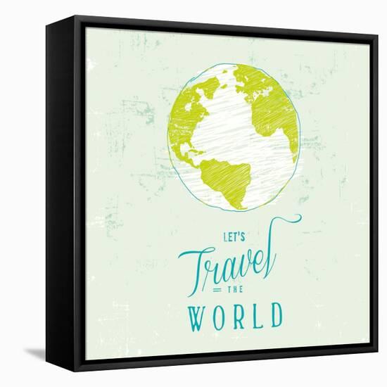 Let's Travel 1-Z Studio-Framed Stretched Canvas