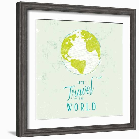 Let's Travel 1-Z Studio-Framed Art Print