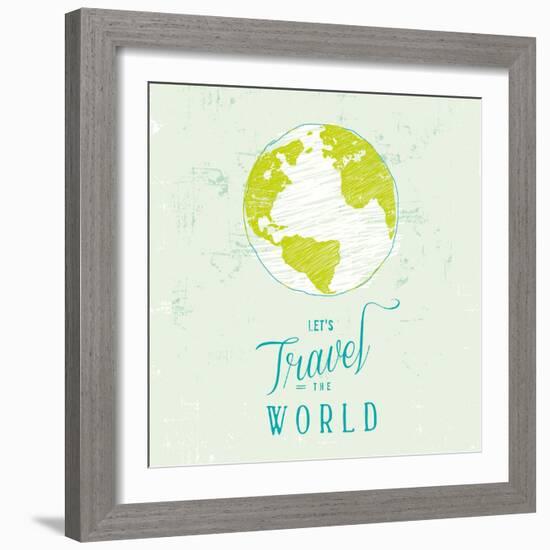 Let's Travel 1-Z Studio-Framed Art Print