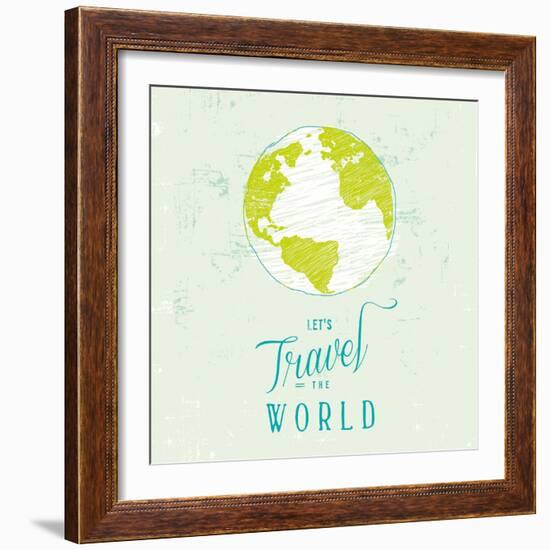 Let's Travel 1-Z Studio-Framed Art Print