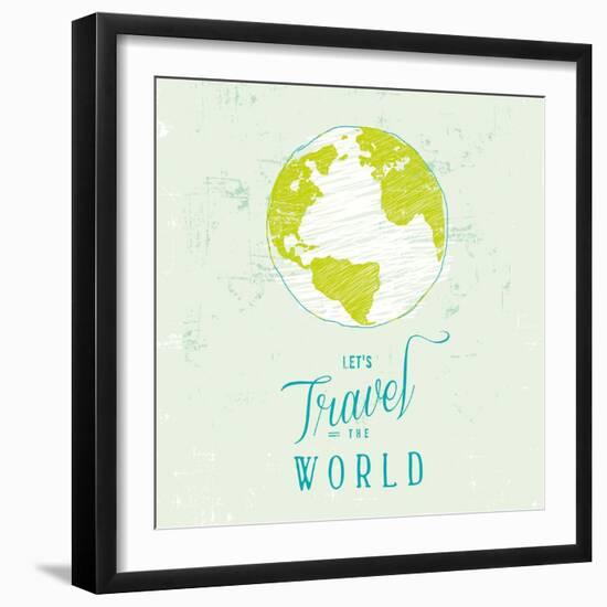 Let's Travel 1-Z Studio-Framed Art Print