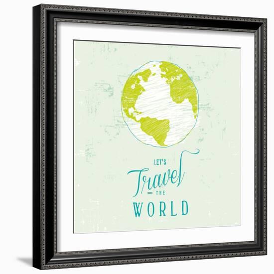 Let's Travel 1-Z Studio-Framed Art Print