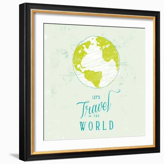 Let's Travel 1-Z Studio-Framed Art Print