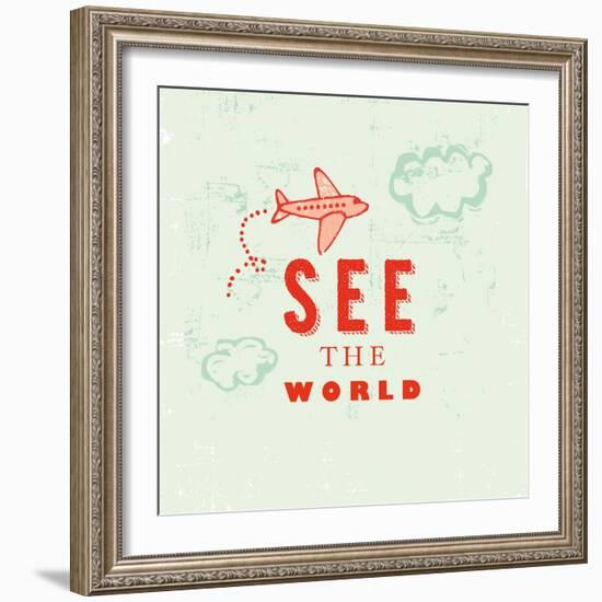 Let's Travel 6-Z Studio-Framed Art Print