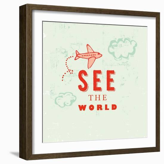 Let's Travel 6-Z Studio-Framed Art Print