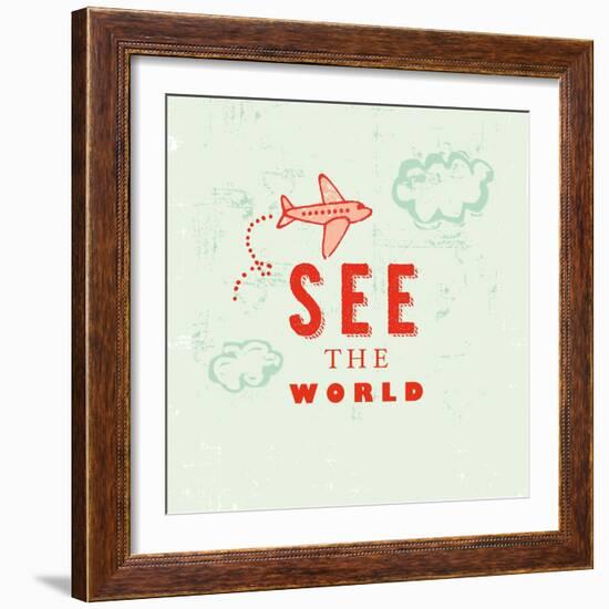 Let's Travel 6-Z Studio-Framed Art Print