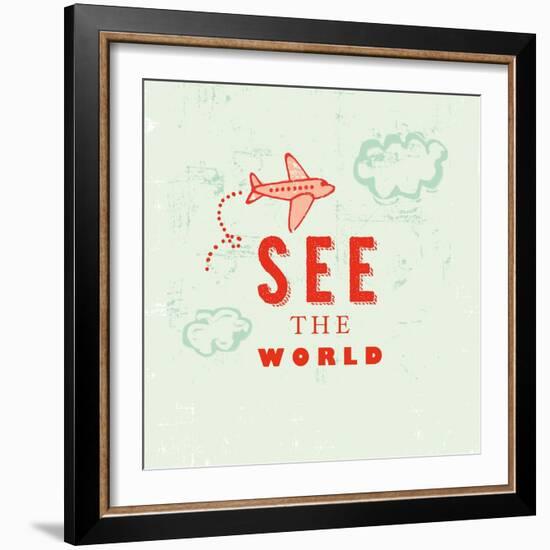 Let's Travel 6-Z Studio-Framed Art Print