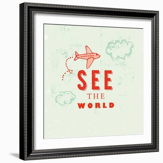 Let's Travel 6-Z Studio-Framed Art Print