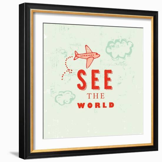 Let's Travel 6-Z Studio-Framed Art Print