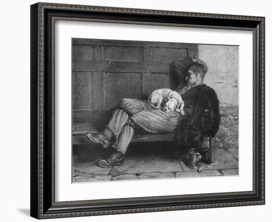 'Let Sleeping Dogs Lie!', 1880, (1912)-Briton Riviere-Framed Giclee Print