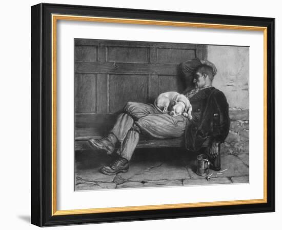 'Let Sleeping Dogs Lie!', 1880, (1912)-Briton Riviere-Framed Giclee Print