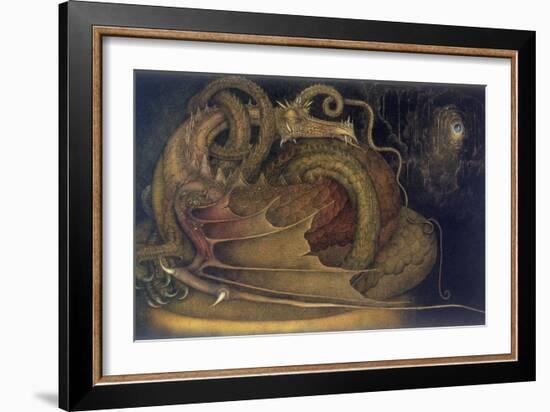 Let Sleeping Dragons Lie, 1979-Wayne Anderson-Framed Giclee Print