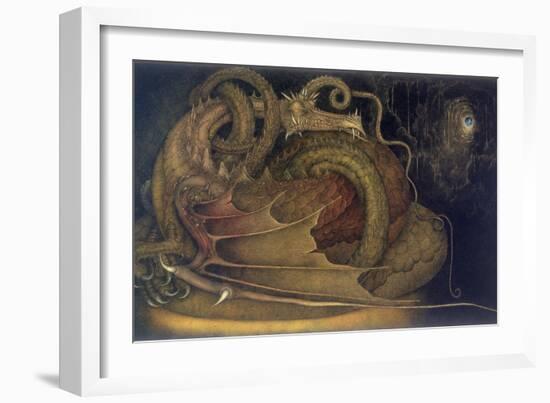 Let Sleeping Dragons Lie, 1979-Wayne Anderson-Framed Giclee Print