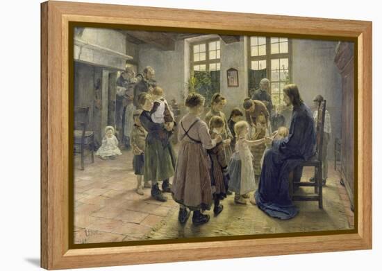 Let the Children Come to Me, 1884-Fritz von Uhde-Framed Premier Image Canvas