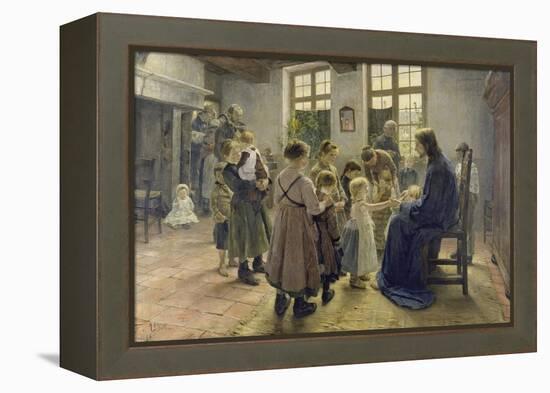 Let the Children Come to Me, 1884-Fritz von Uhde-Framed Premier Image Canvas