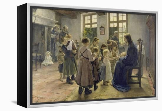 Let the Children Come to Me, 1884-Fritz von Uhde-Framed Premier Image Canvas