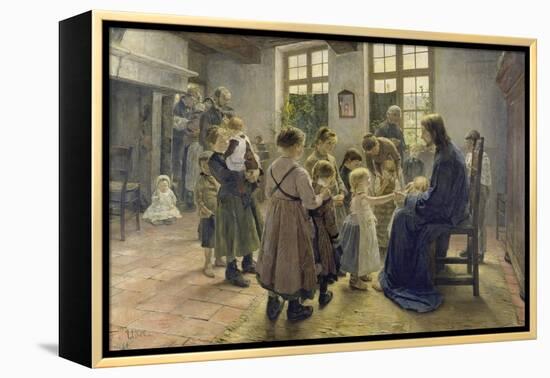 Let the Children Come to Me, 1884-Fritz von Uhde-Framed Premier Image Canvas