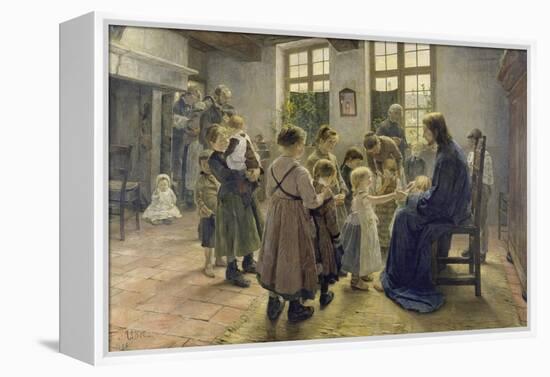 Let the Children Come to Me, 1884-Fritz von Uhde-Framed Premier Image Canvas