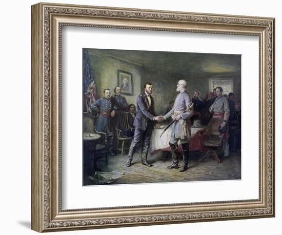 Let Us Have Peace: Grant and Lee-Jean Leon Gerome Ferris-Framed Giclee Print