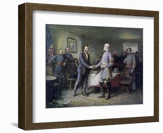 Let Us Have Peace: Grant and Lee-Jean Leon Gerome Ferris-Framed Giclee Print