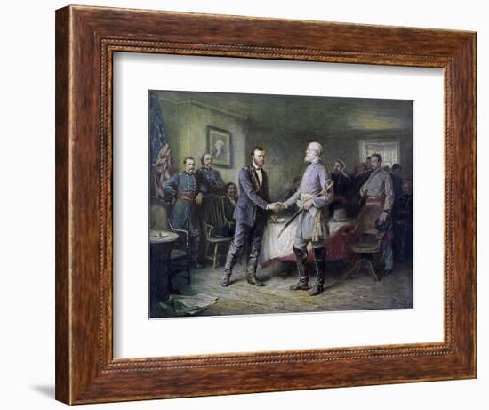 Let Us Have Peace: Grant and Lee-Jean Leon Gerome Ferris-Framed Giclee Print