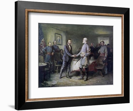 Let Us Have Peace: Grant and Lee-Jean Leon Gerome Ferris-Framed Giclee Print