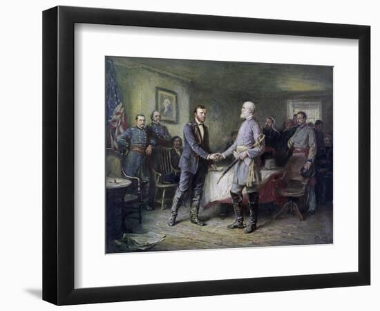 Let Us Have Peace: Grant and Lee-Jean Leon Gerome Ferris-Framed Giclee Print