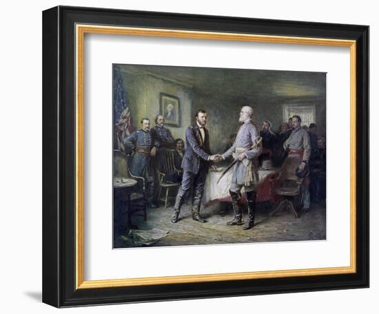 Let Us Have Peace: Grant and Lee-Jean Leon Gerome Ferris-Framed Giclee Print