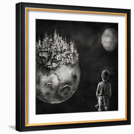 Let Your Dreams Be Bigger Than Your Fears-Yvette Depaepe-Framed Premium Photographic Print