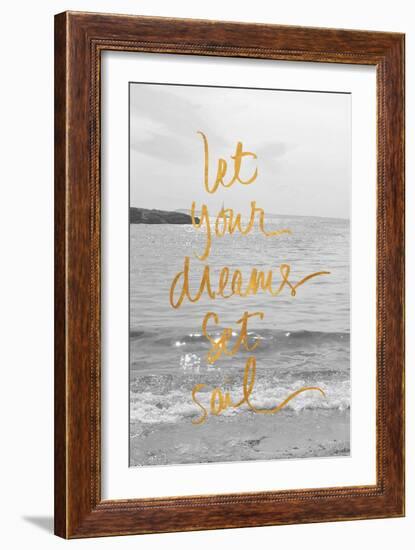 Let Your Dreams Set Sail-Sarah Gardner-Framed Art Print