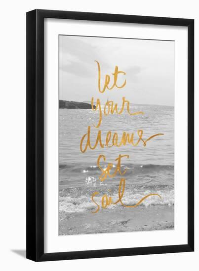 Let Your Dreams Set Sail-Sarah Gardner-Framed Art Print