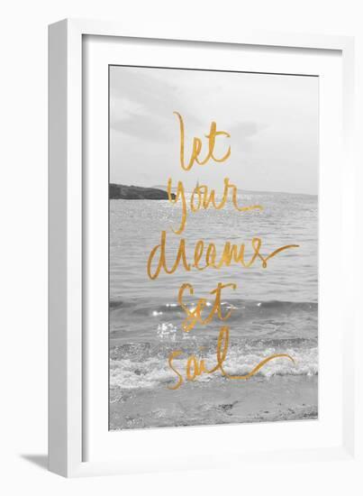 Let Your Dreams Set Sail-Sarah Gardner-Framed Art Print