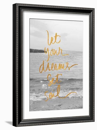 Let Your Dreams Set Sail-Sarah Gardner-Framed Art Print