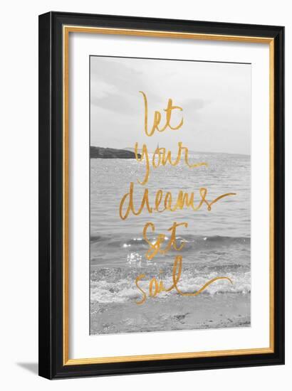 Let Your Dreams Set Sail-Sarah Gardner-Framed Art Print