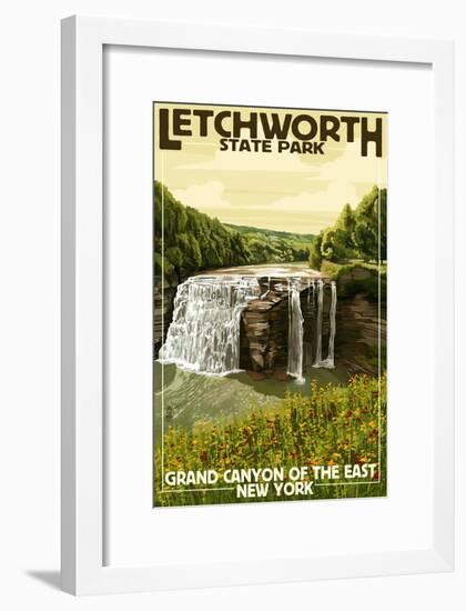 Letchworth State Park, New York - Grand Canyon of the East-Lantern Press-Framed Art Print