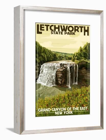 Letchworth State Park, New York - Grand Canyon of the East-Lantern Press-Framed Art Print