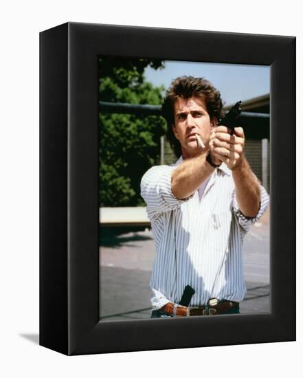 LETHAL WEAPON, 1987 directed by RICHARD DONNER Mel Gibson (photo)-null-Framed Stretched Canvas