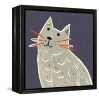 Letitia With Her Red Whiskers, 2018-Sarah Battle-Framed Premier Image Canvas