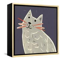 Letitia With Her Red Whiskers, 2018-Sarah Battle-Framed Premier Image Canvas