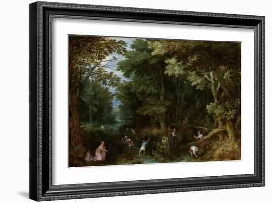 Leto and Peasants of Lykia, 1595-1610-Jan Brueghel the Elder-Framed Giclee Print